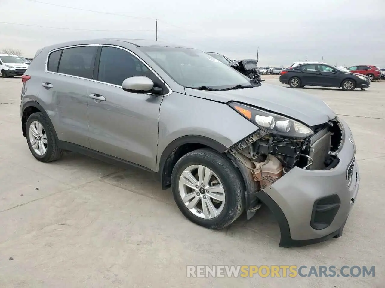 4 fotografías del automóvil dañado KNDPM3AC6K7626191 KIA SPORTAGE 2019