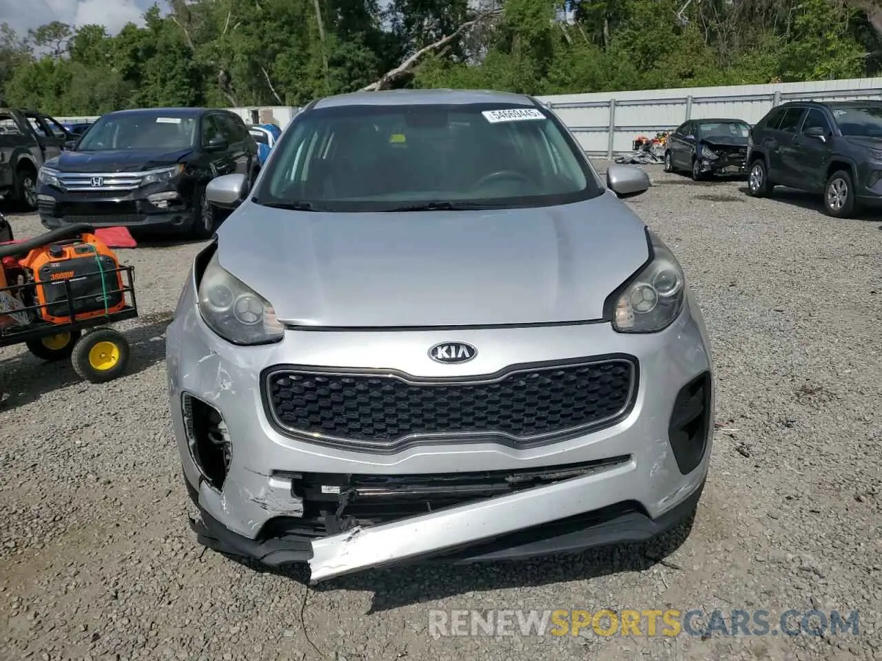 5 fotografías del automóvil dañado KNDPM3ACXK7555917 KIA SPORTAGE 2019