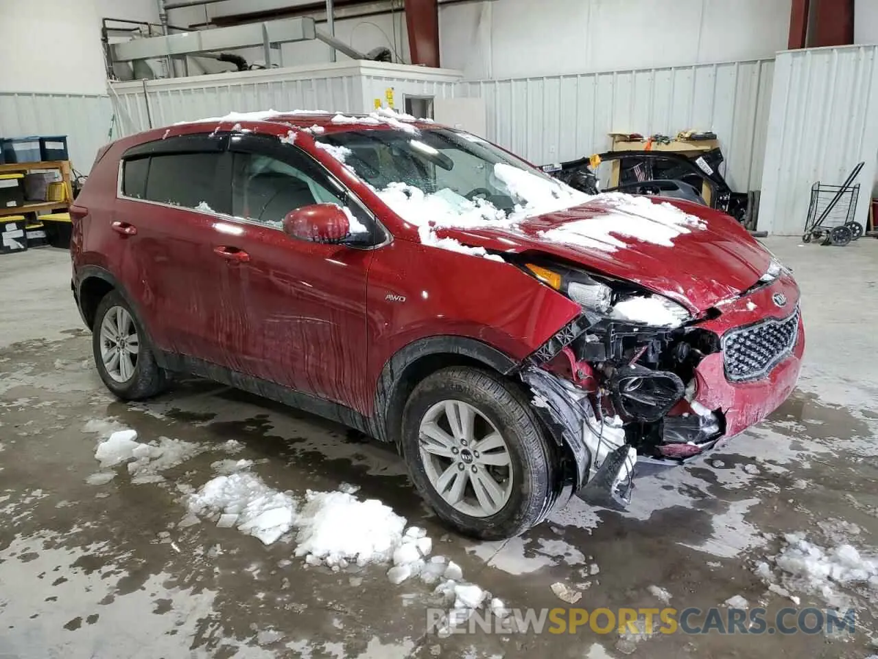 4 fotografías del automóvil dañado KNDPMCAC0K7620628 KIA SPORTAGE 2019