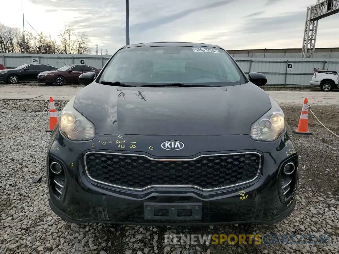 5 fotografías del automóvil dañado KNDPMCAC6K7623159 KIA SPORTAGE 2019