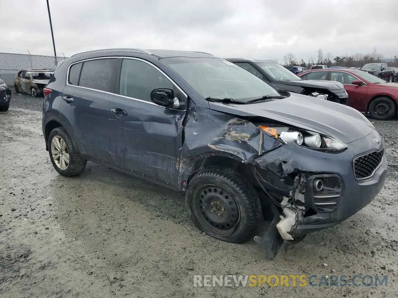 4 fotografías del automóvil dañado KNDPMCACXK7584690 KIA SPORTAGE 2019