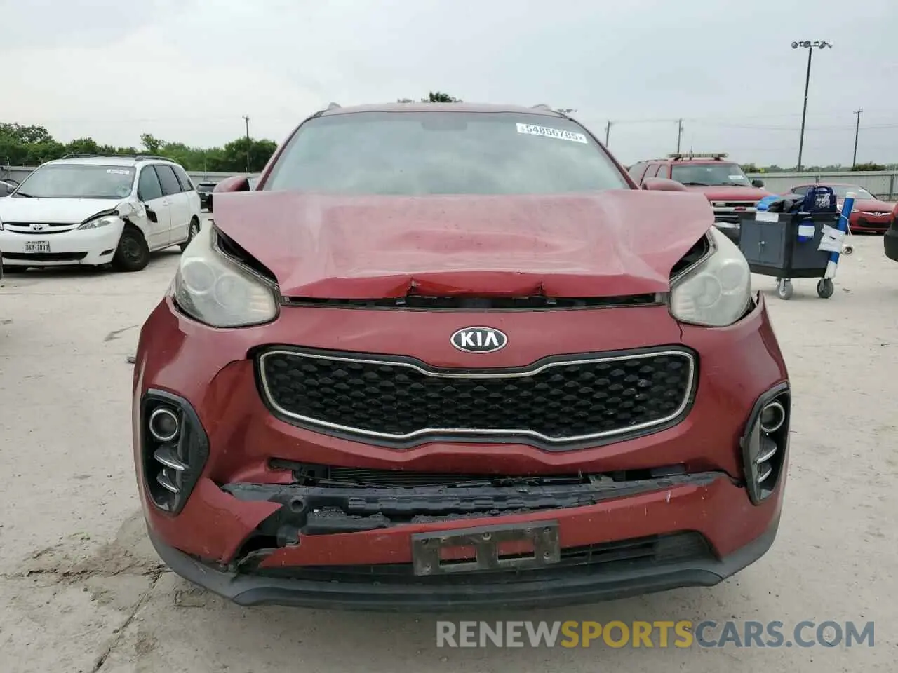 5 fotografías del automóvil dañado KNDPN3AC8K7531502 KIA SPORTAGE 2019