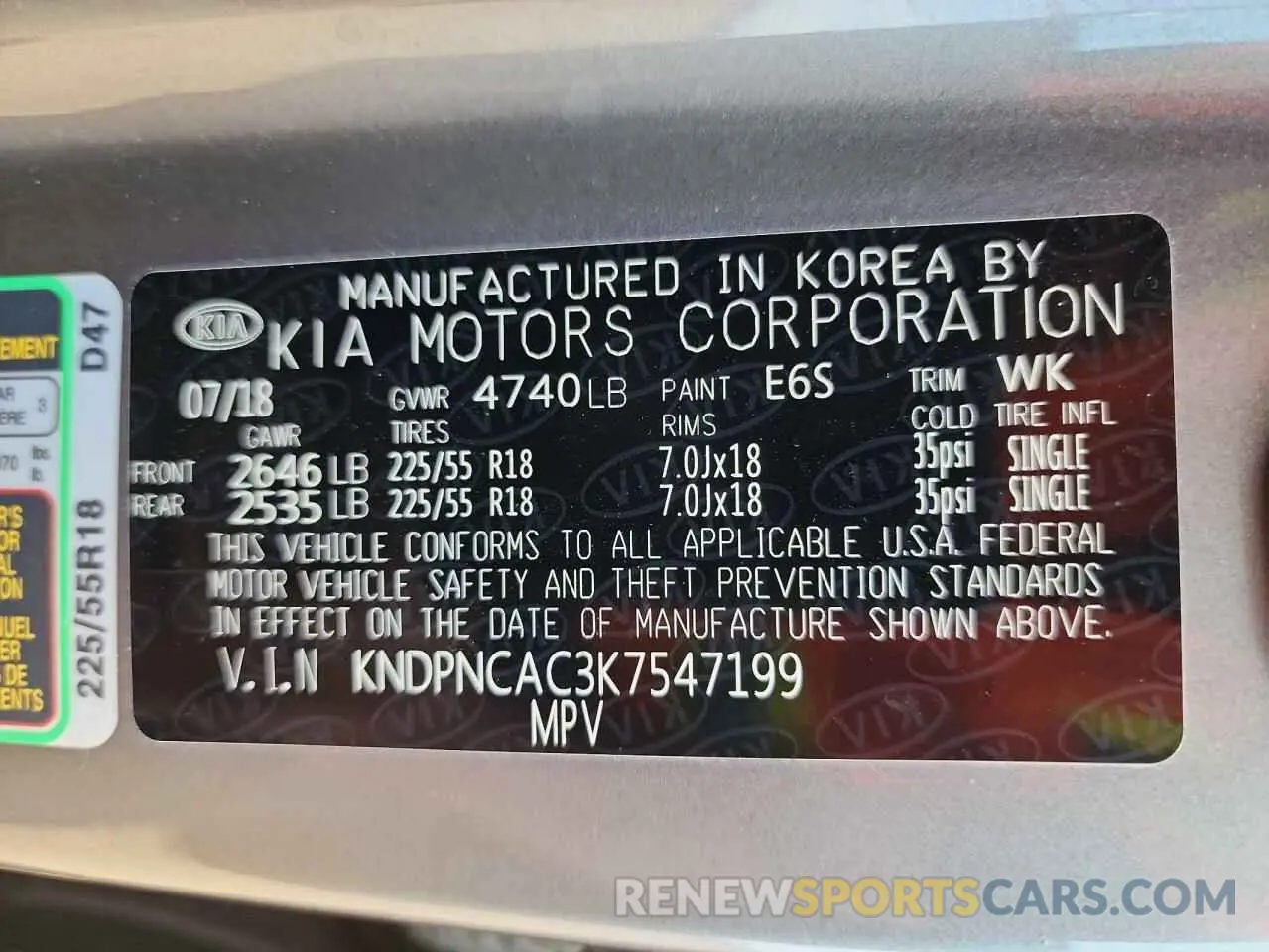 13 fotografías del automóvil dañado KNDPNCAC3K7547199 KIA SPORTAGE 2019