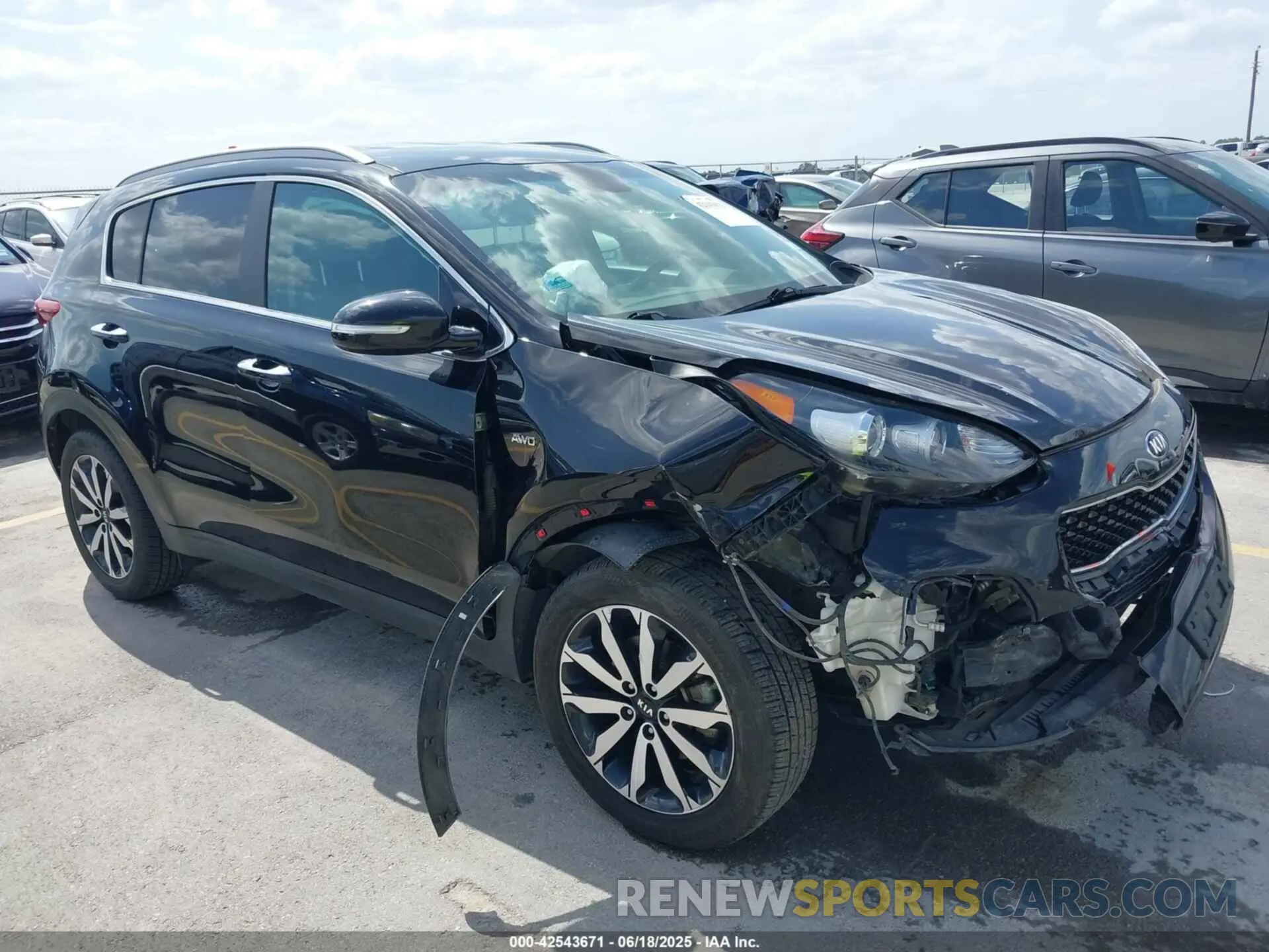 1 fotografías del automóvil dañado KNDPNCAC6K7582268 KIA SPORTAGE 2019