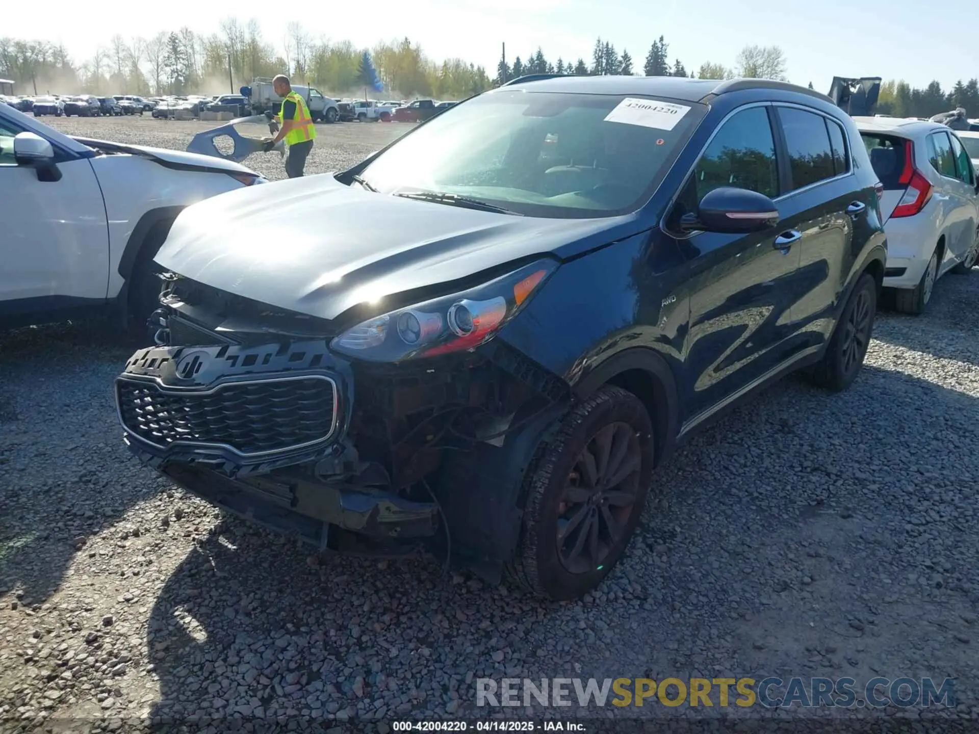 2 fotografías del automóvil dañado KNDPNCAC7K7615908 KIA SPORTAGE 2019