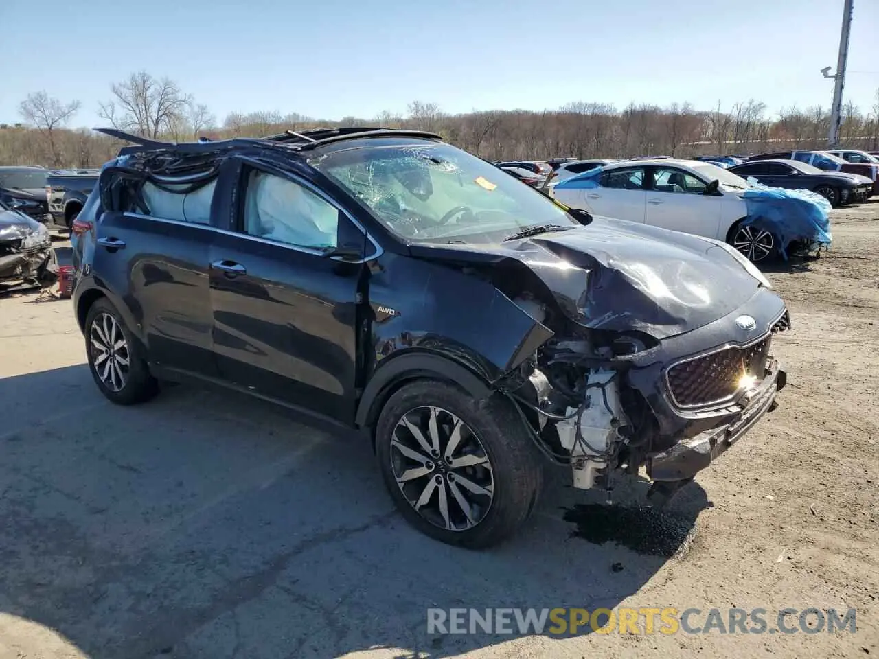 4 fotografías del automóvil dañado KNDPNCACXK7550424 KIA SPORTAGE 2019