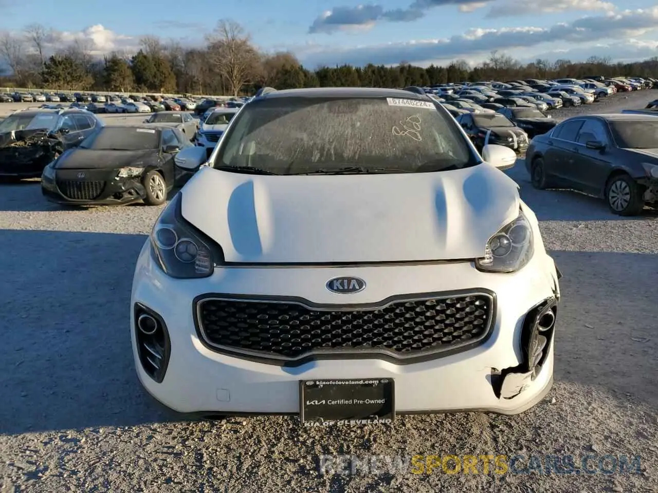 5 fotografías del automóvil dañado KNDPNCACXK7582967 KIA SPORTAGE 2019