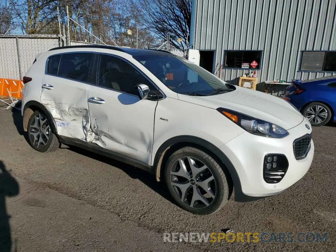 4 fotografías del automóvil dañado KNDPRCA66K7506550 KIA SPORTAGE 2019