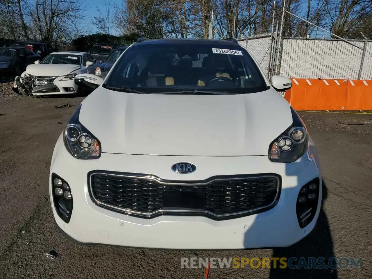 5 fotografías del automóvil dañado KNDPRCA66K7506550 KIA SPORTAGE 2019