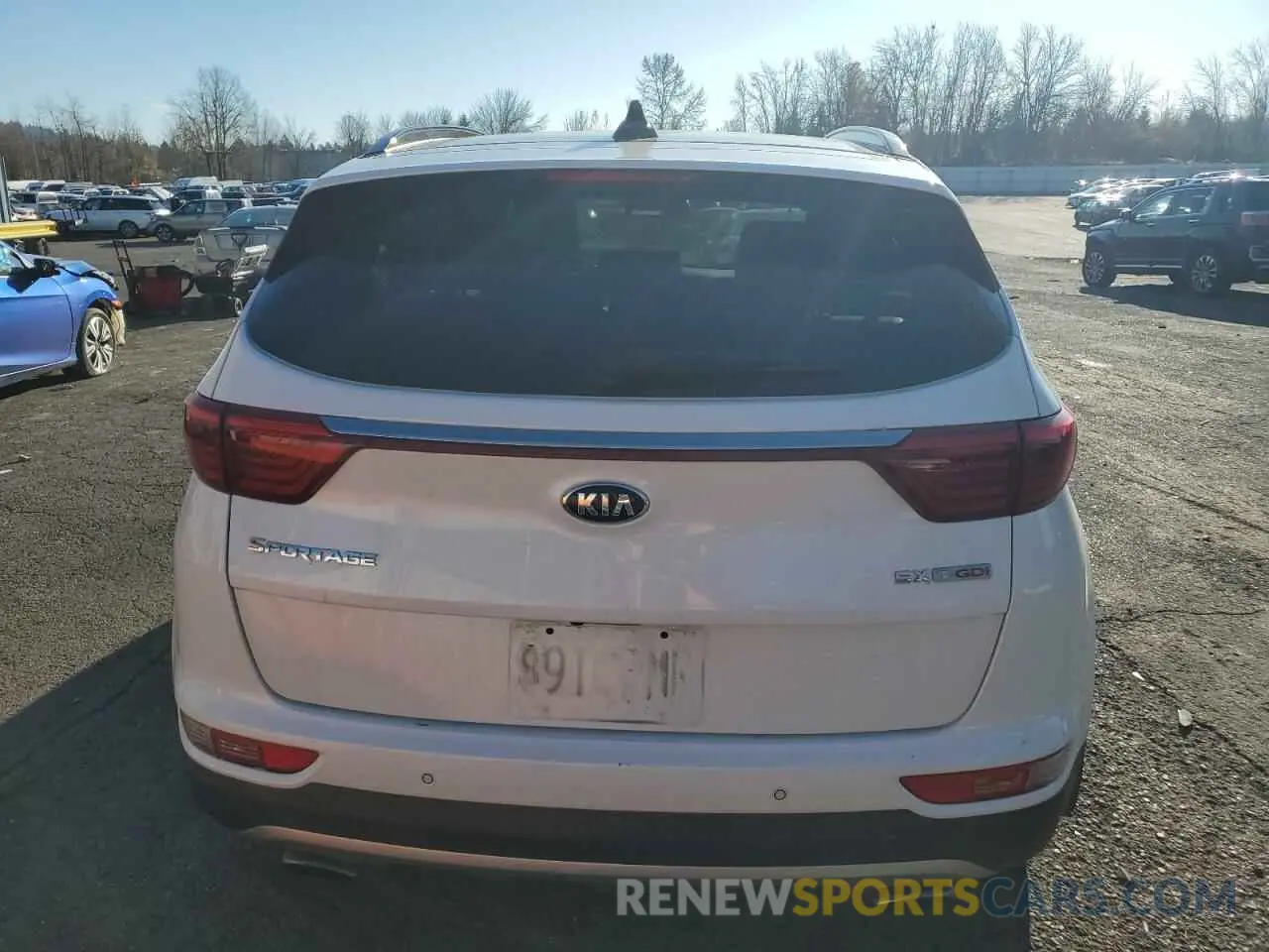 6 fotografías del automóvil dañado KNDPRCA66K7506550 KIA SPORTAGE 2019