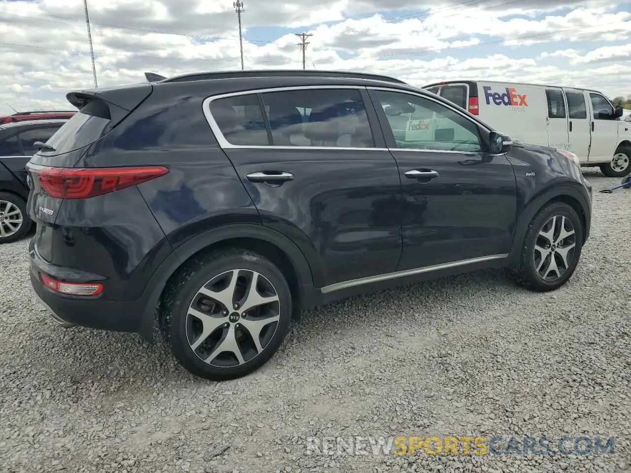 3 fotografías del automóvil dañado KNDPRCA67K7580480 KIA SPORTAGE 2019
