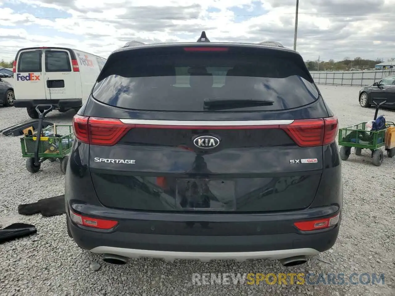 6 fotografías del automóvil dañado KNDPRCA67K7580480 KIA SPORTAGE 2019