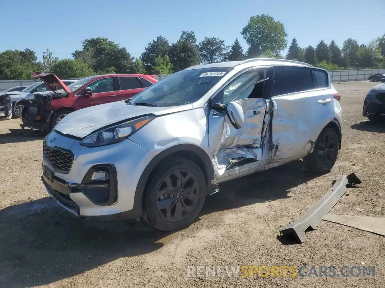 1 fotografías del automóvil dañado KNDP63AC1L7663919 KIA SPORTAGE 2020