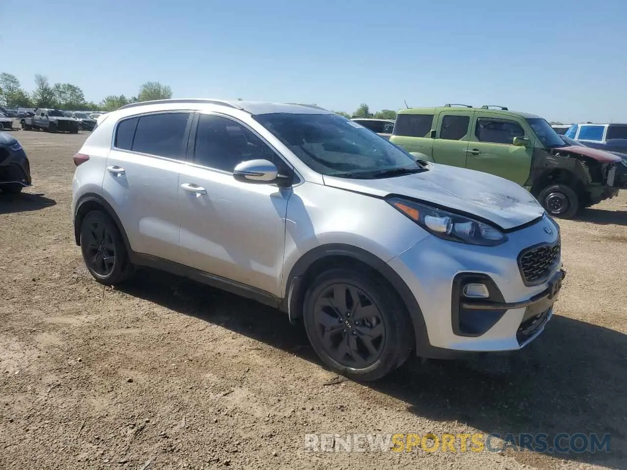 4 fotografías del automóvil dañado KNDP63AC1L7663919 KIA SPORTAGE 2020