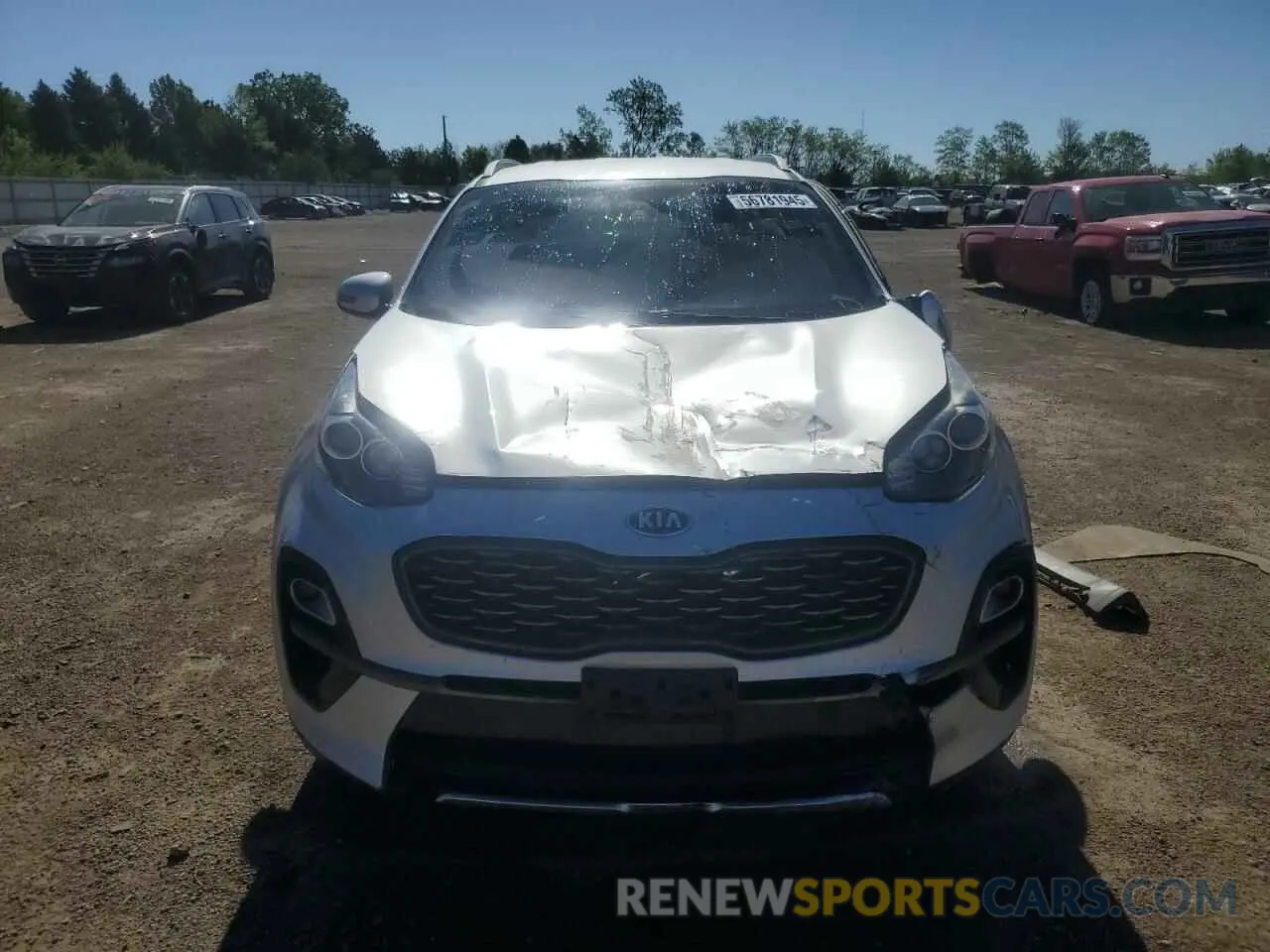 5 fotografías del automóvil dañado KNDP63AC1L7663919 KIA SPORTAGE 2020