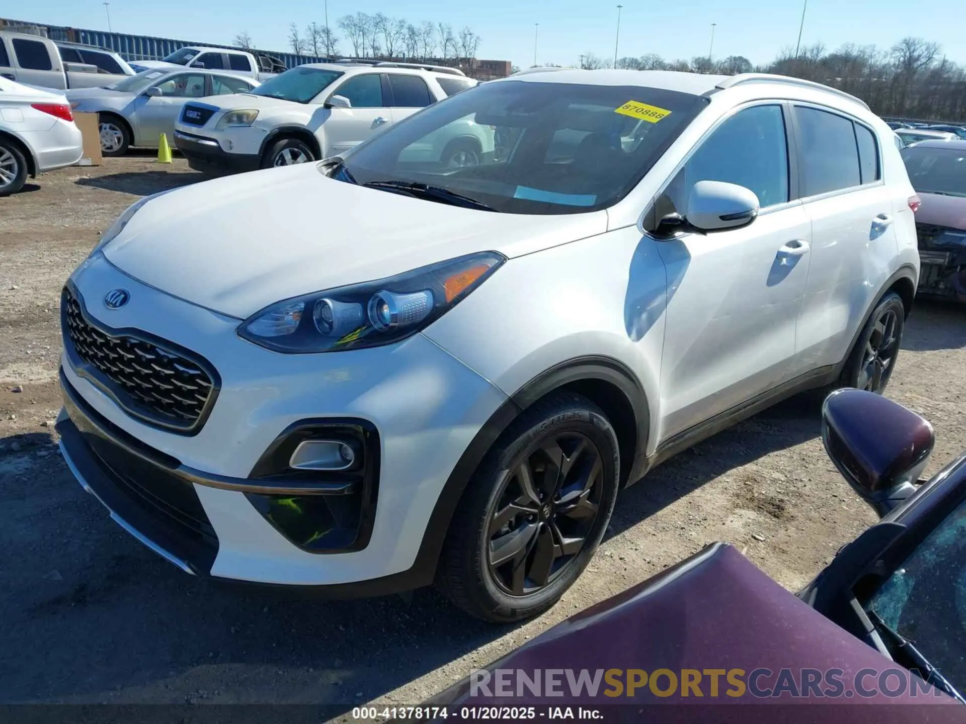 2 fotografías del automóvil dañado KNDP63AC2L7661774 KIA SPORTAGE 2020