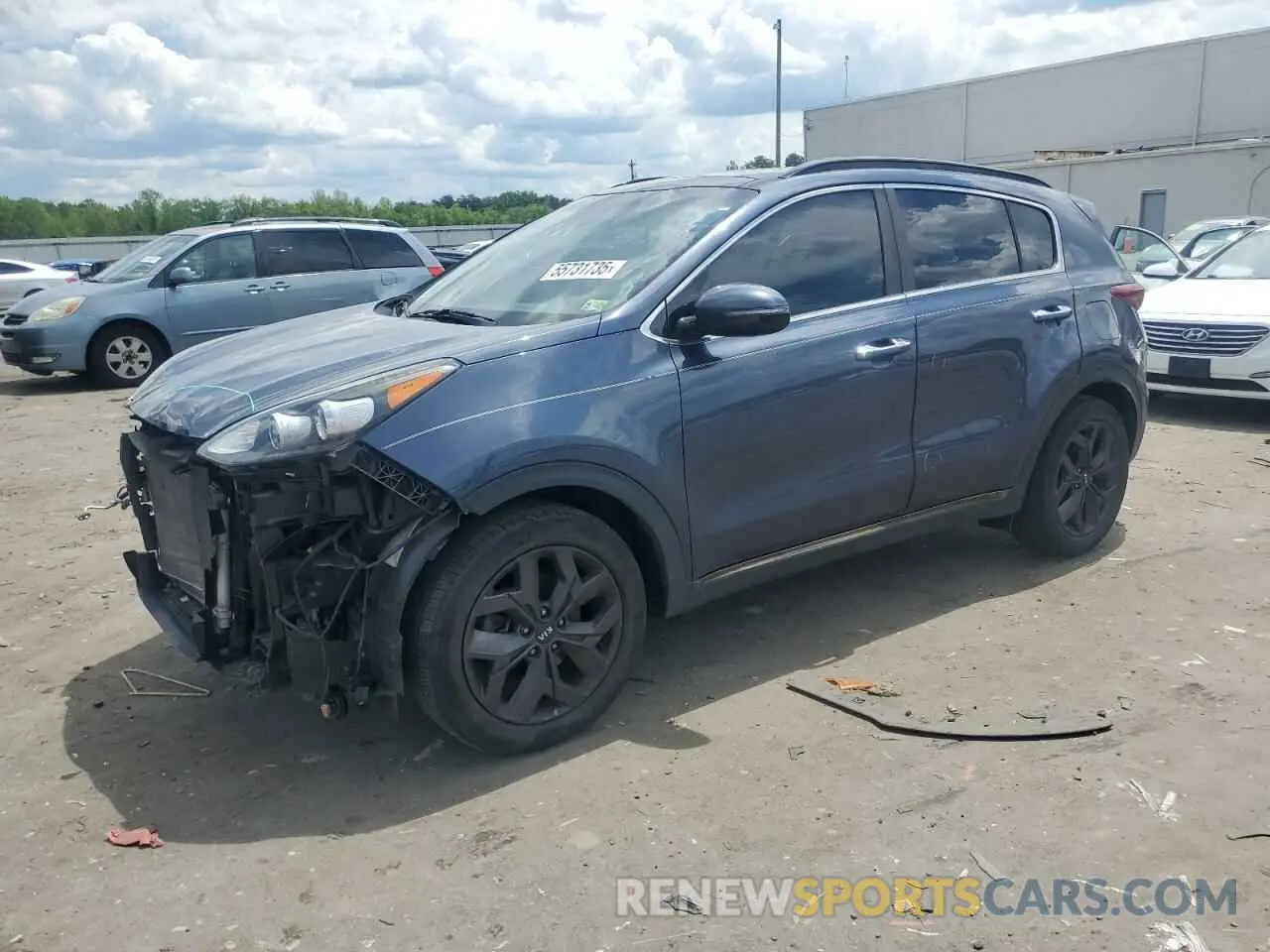 1 fotografías del automóvil dañado KNDP63AC2L7669115 KIA SPORTAGE 2020