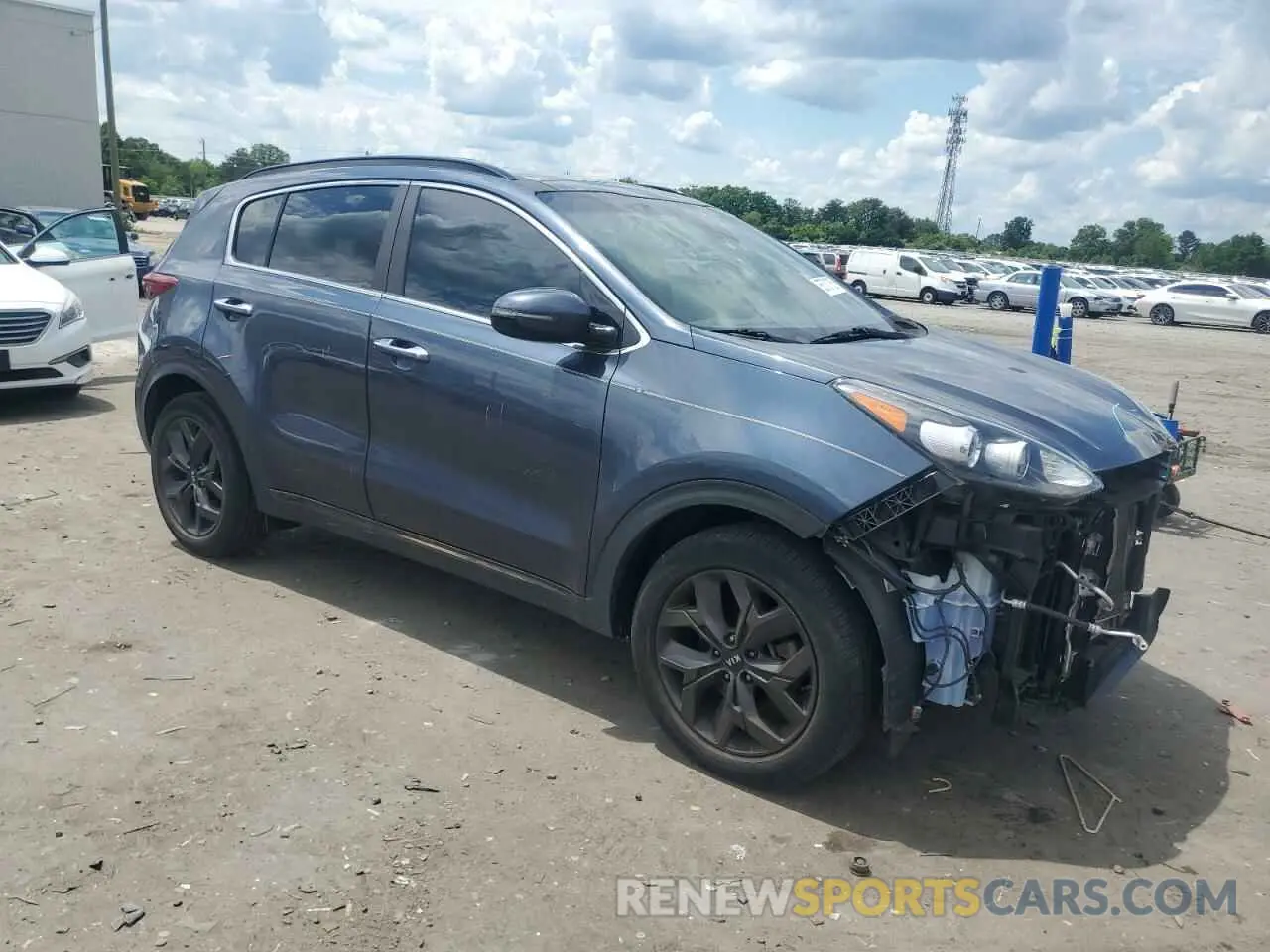 4 fotografías del automóvil dañado KNDP63AC2L7669115 KIA SPORTAGE 2020