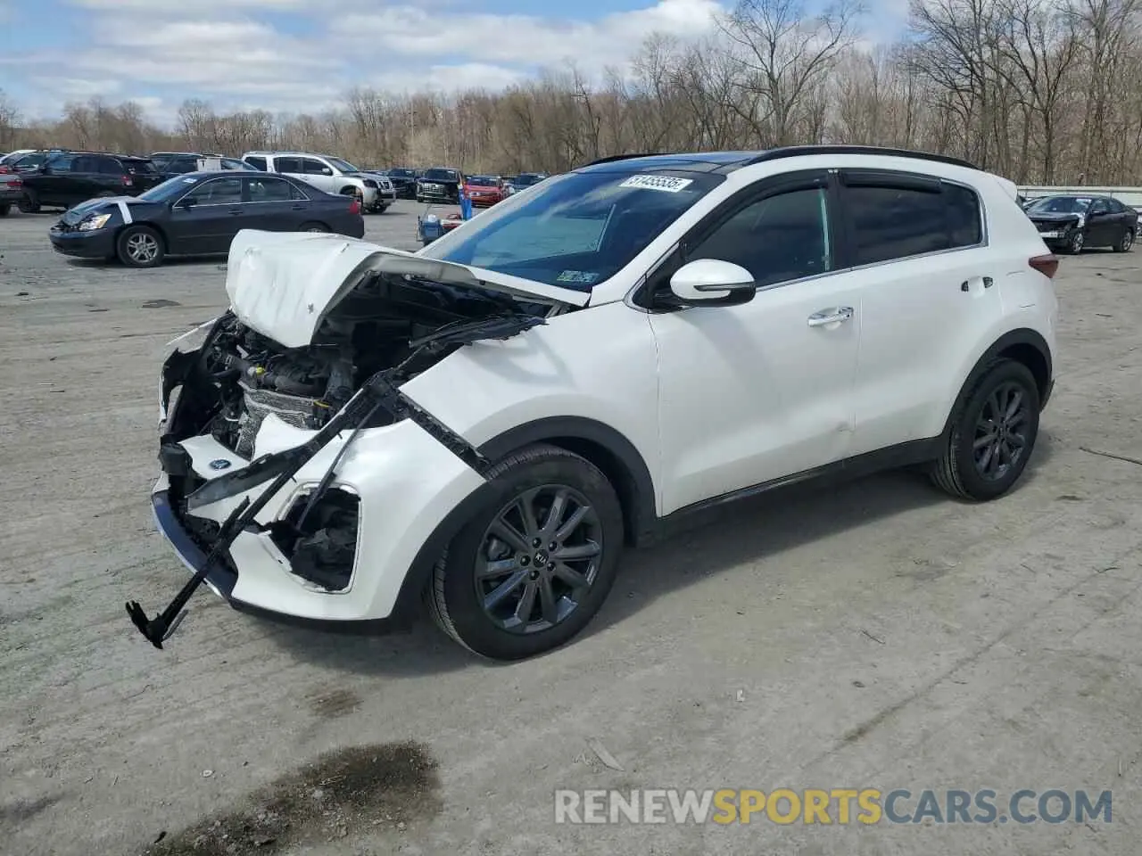 1 fotografías del automóvil dañado KNDP63AC2L7743407 KIA SPORTAGE 2020