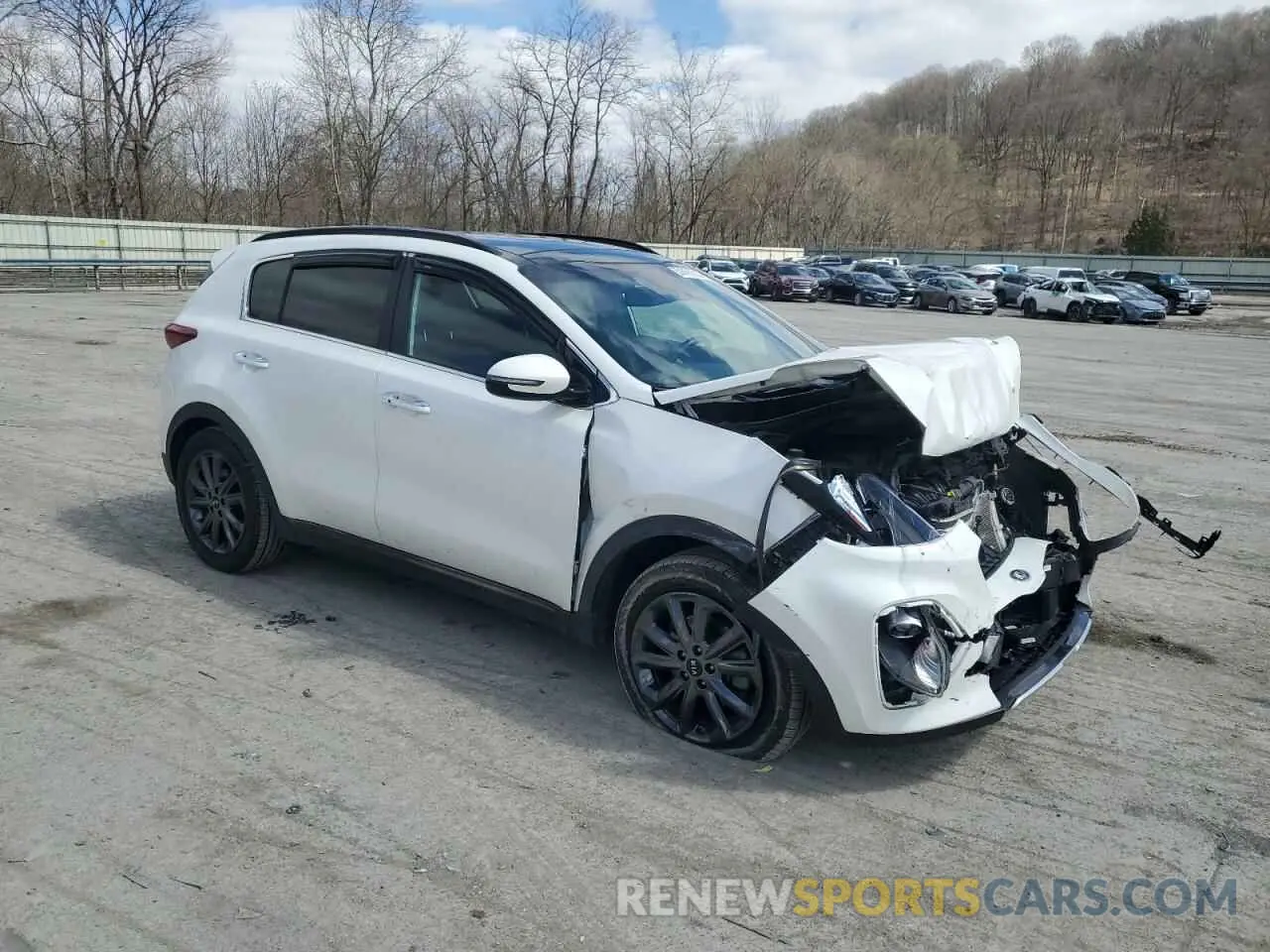 4 fotografías del automóvil dañado KNDP63AC2L7743407 KIA SPORTAGE 2020