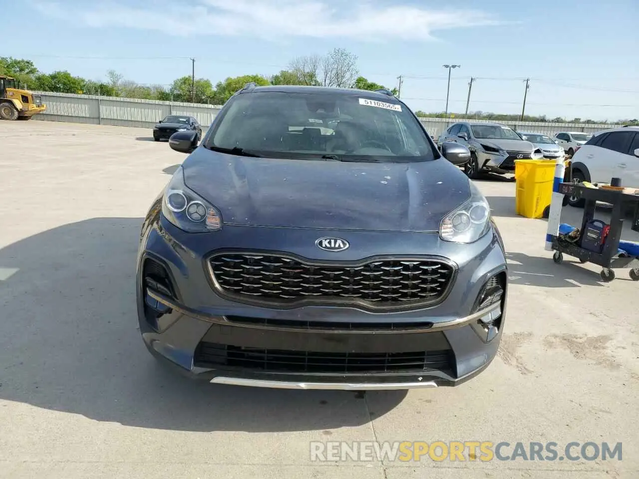 5 fotografías del automóvil dañado KNDP63AC2L7754729 KIA SPORTAGE 2020
