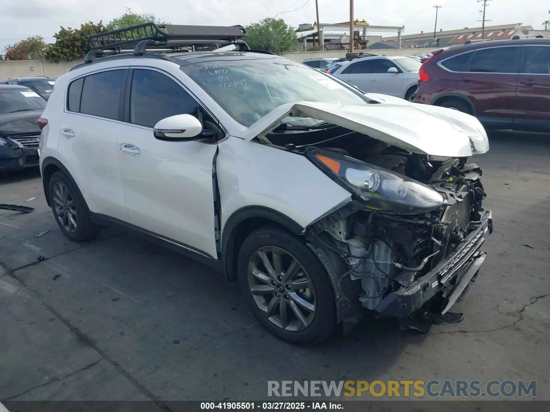 1 fotografías del automóvil dañado KNDP63AC4L7794665 KIA SPORTAGE 2020