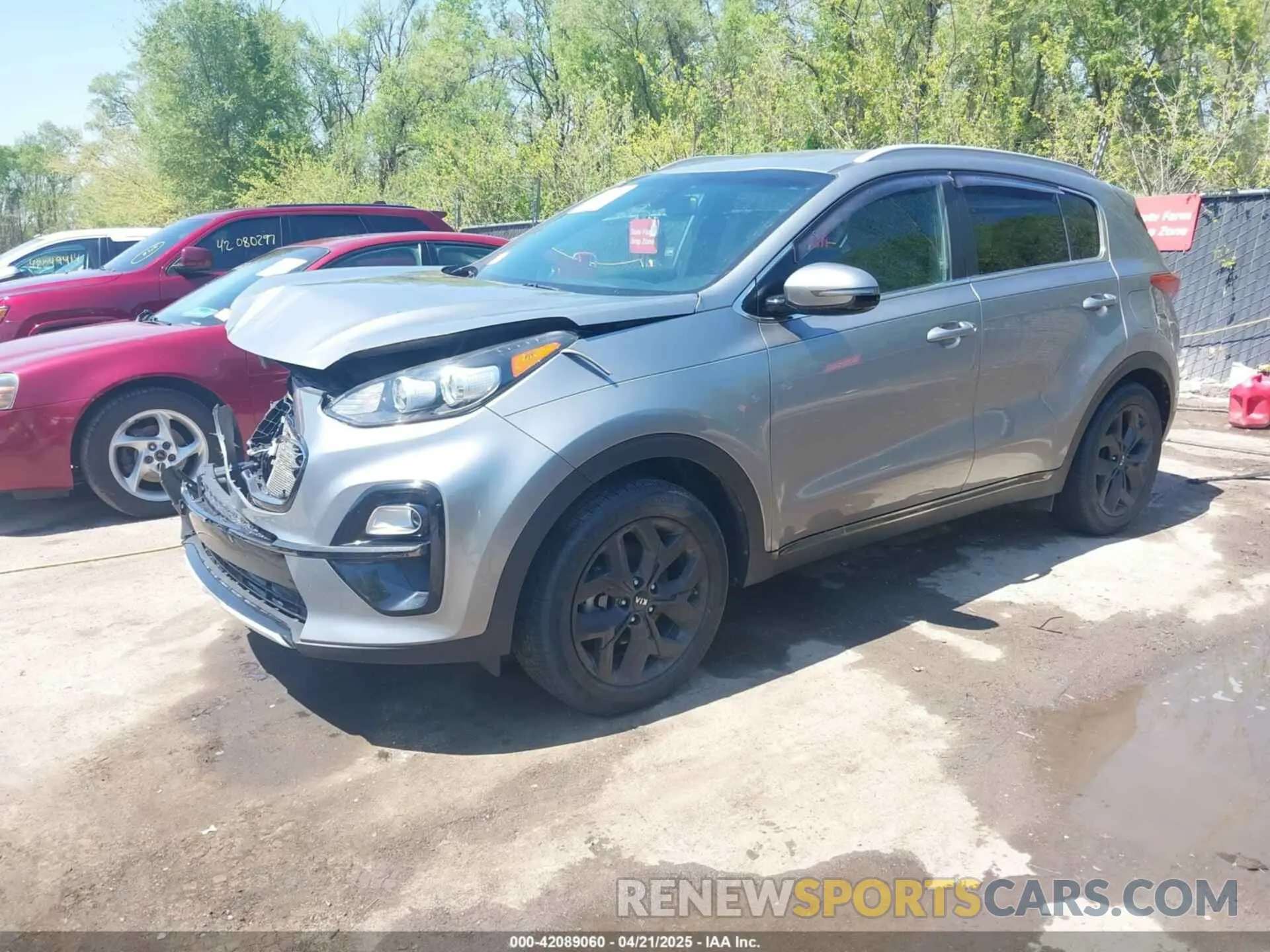 2 fotografías del automóvil dañado KNDP63AC8L7789078 KIA SPORTAGE 2020