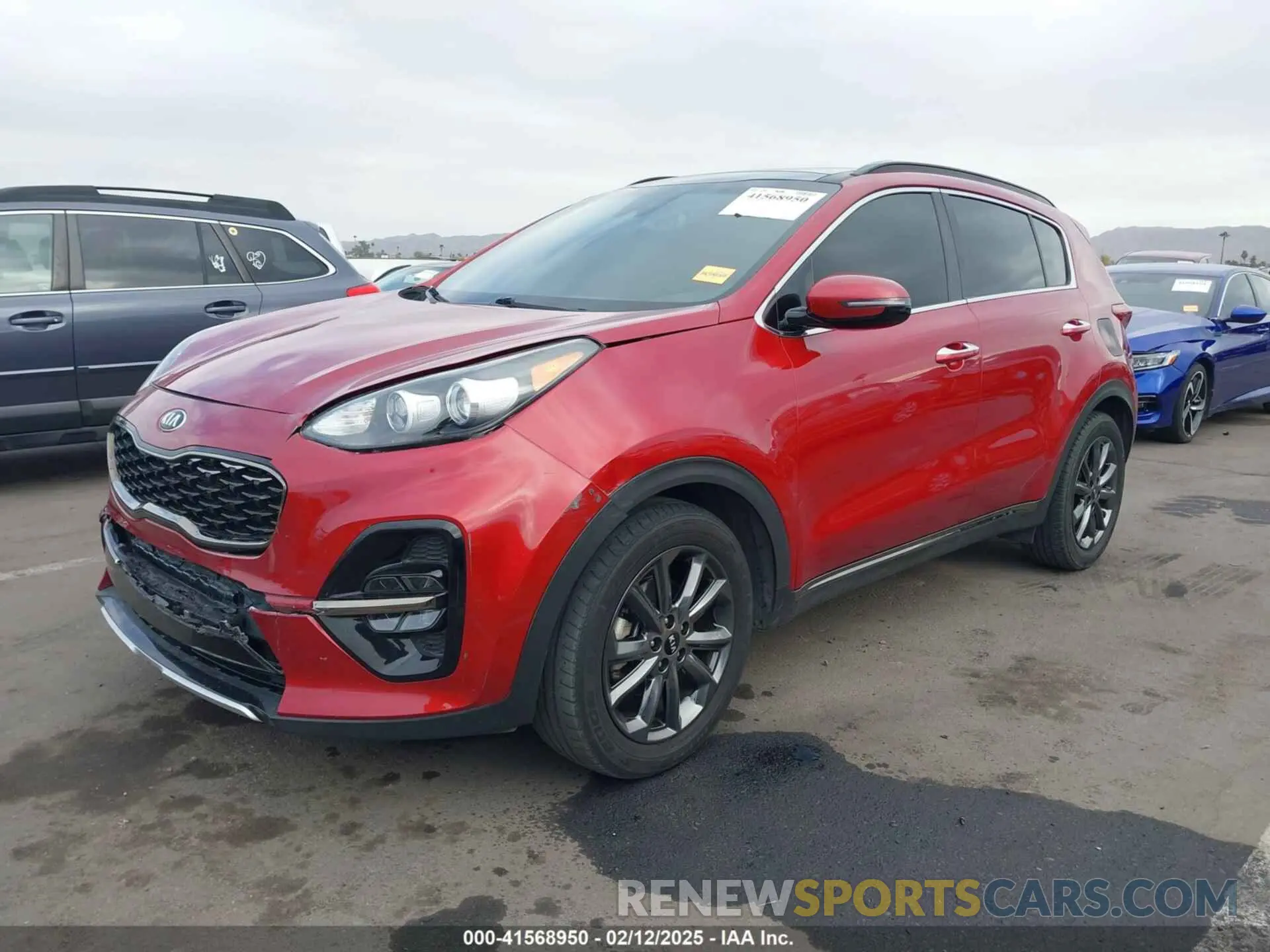 2 fotografías del automóvil dañado KNDP63AC8L7806834 KIA SPORTAGE 2020