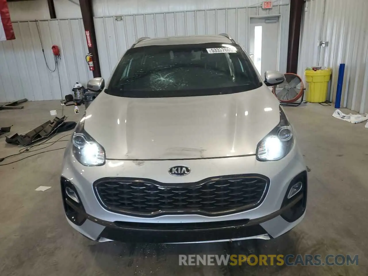 5 fotografías del automóvil dañado KNDP6CAC0L7633620 KIA SPORTAGE 2020