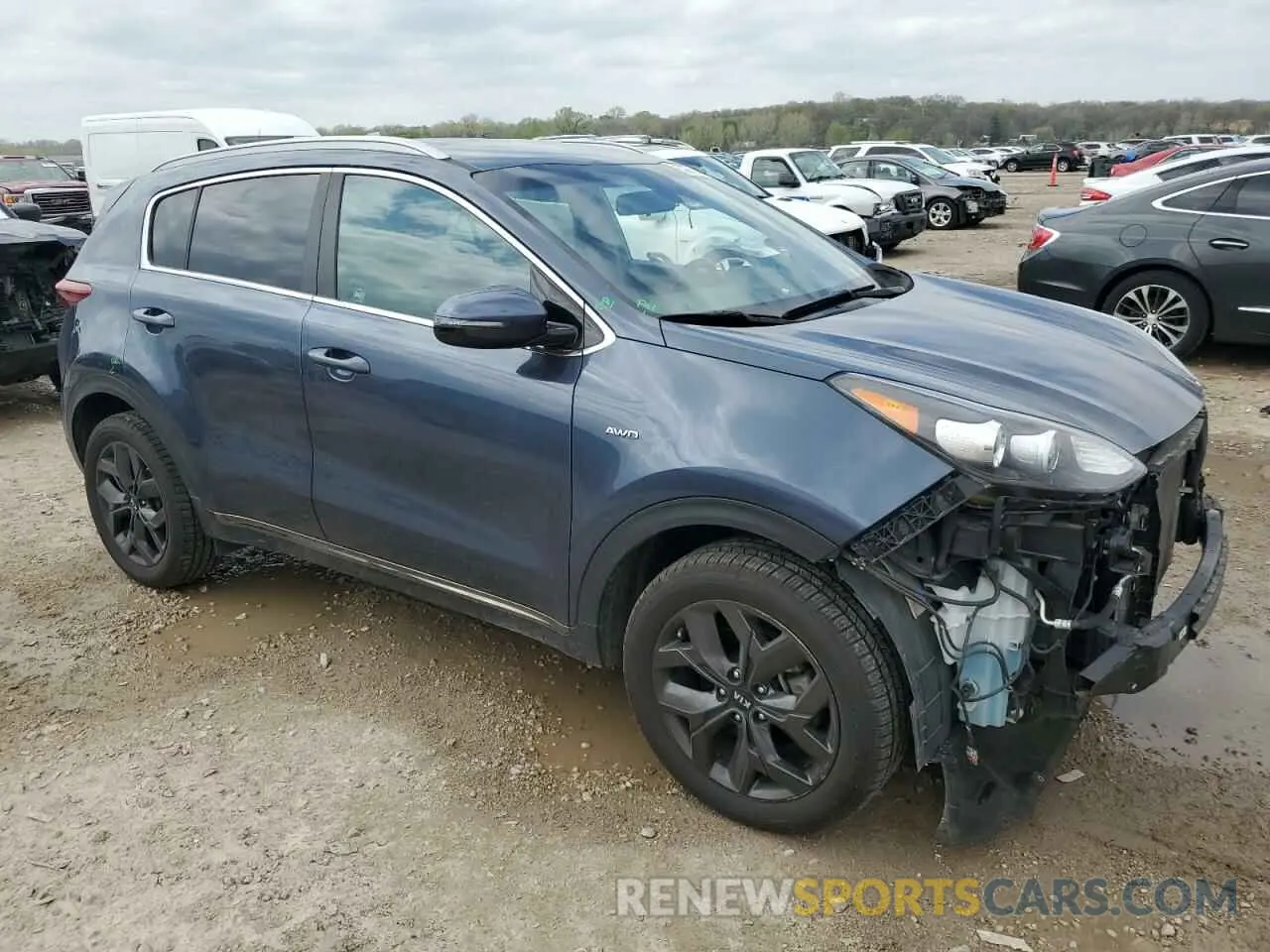 4 fotografías del automóvil dañado KNDP6CAC0L7794355 KIA SPORTAGE 2020