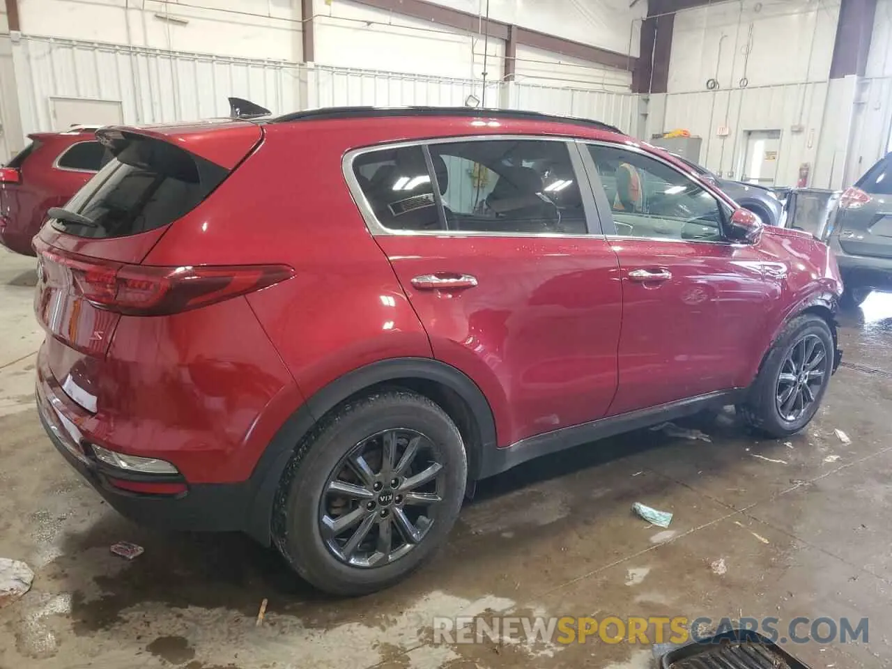 3 fotografías del automóvil dañado KNDP6CAC1L7697410 KIA SPORTAGE 2020
