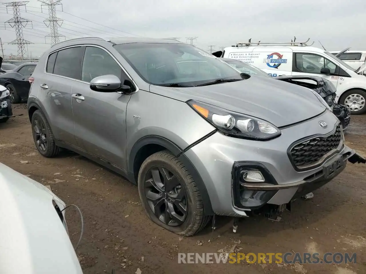 4 fotografías del automóvil dañado KNDP6CAC2L7657708 KIA SPORTAGE 2020
