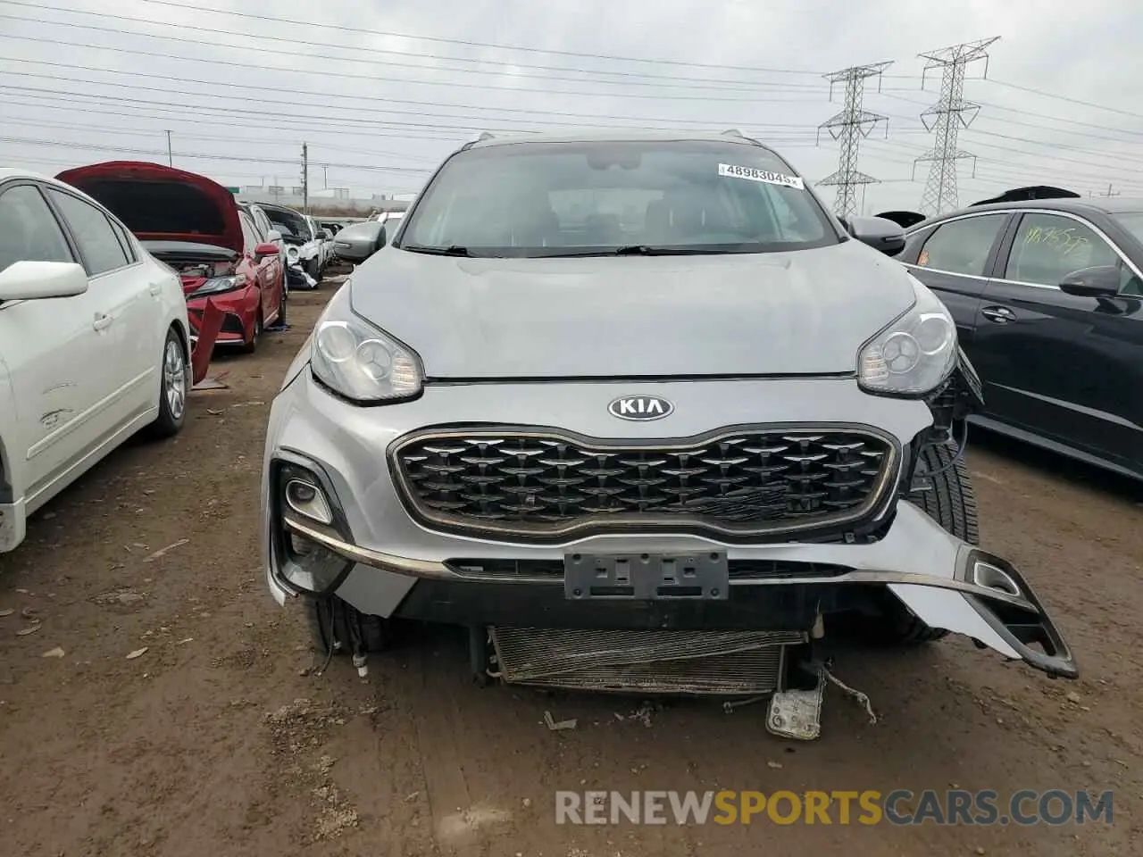 5 fotografías del automóvil dañado KNDP6CAC2L7657708 KIA SPORTAGE 2020