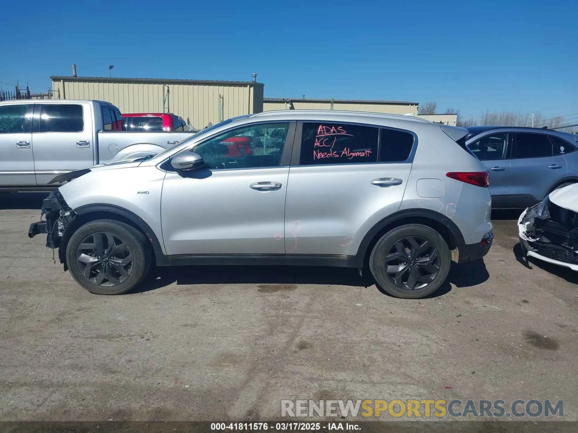 14 fotografías del automóvil dañado KNDP6CAC3L7656714 KIA SPORTAGE 2020