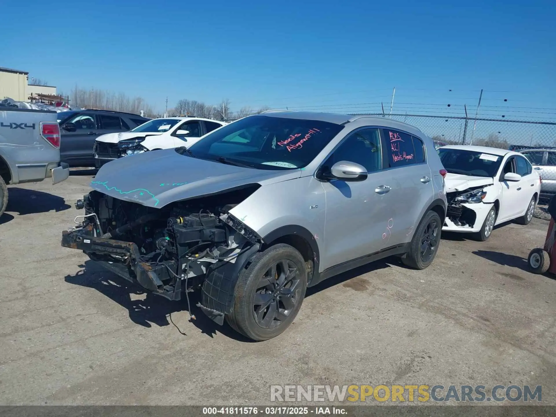 2 fotografías del automóvil dañado KNDP6CAC3L7656714 KIA SPORTAGE 2020
