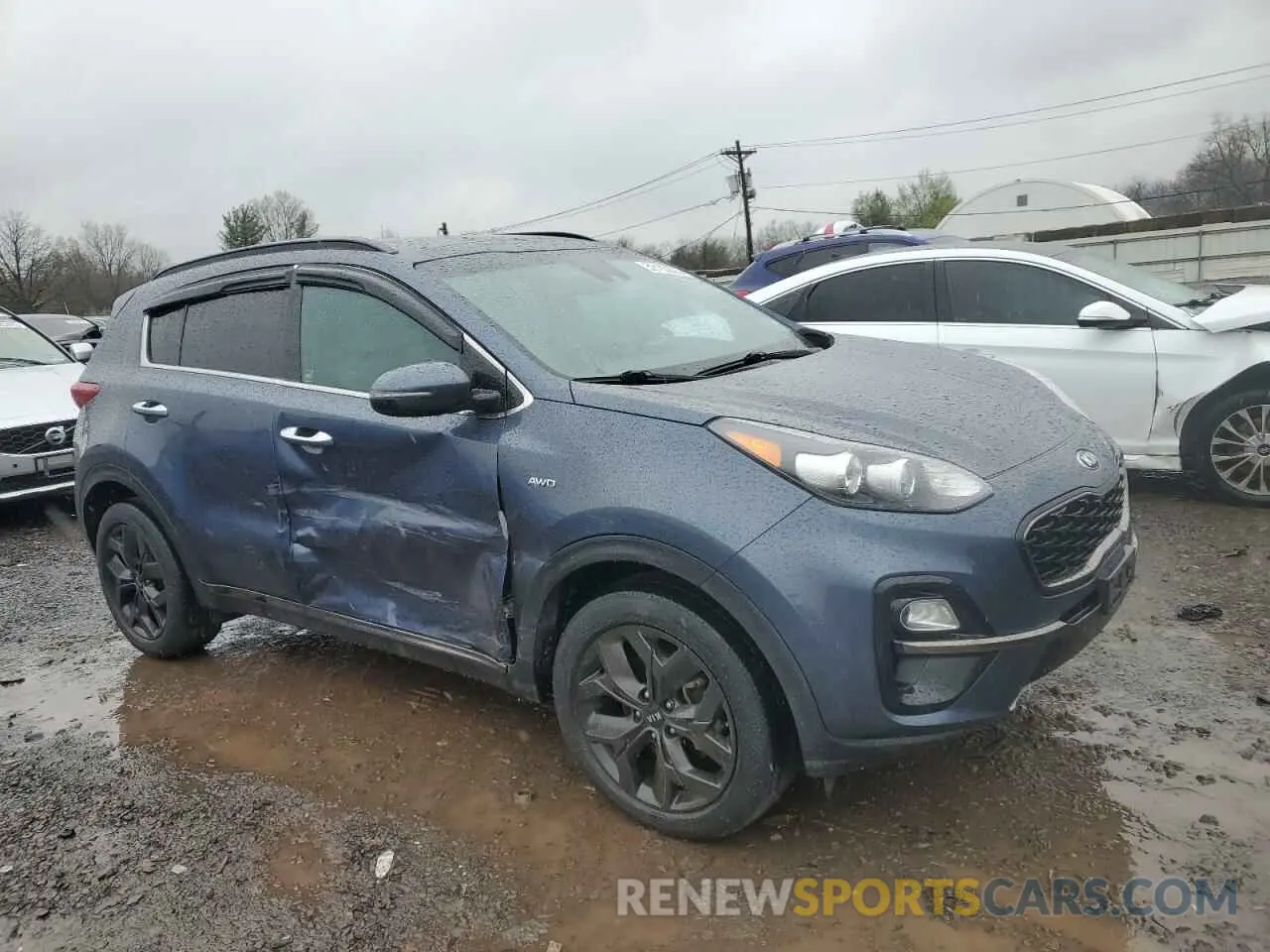 4 fotografías del automóvil dañado KNDP6CAC8L7797861 KIA SPORTAGE 2020