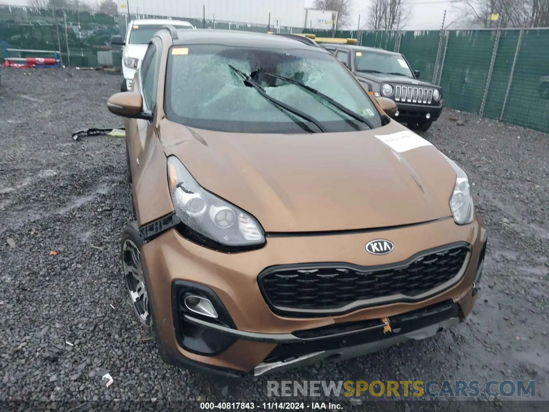 6 fotografías del automóvil dañado KNDP6CAC9L7681861 KIA SPORTAGE 2020
