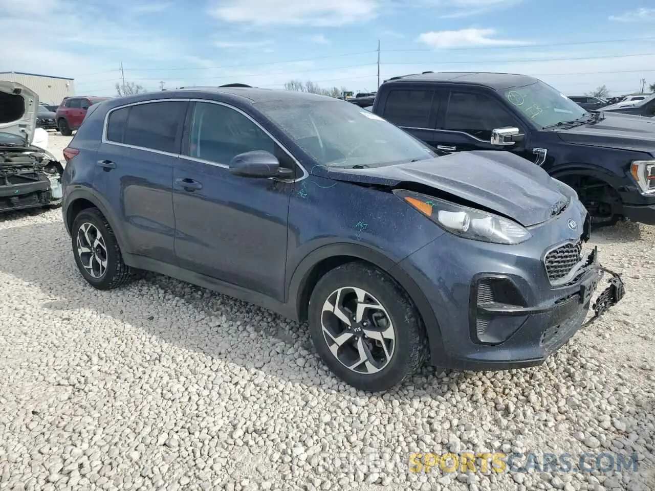 4 fotografías del automóvil dañado KNDPM3AC1L7710453 KIA SPORTAGE 2020