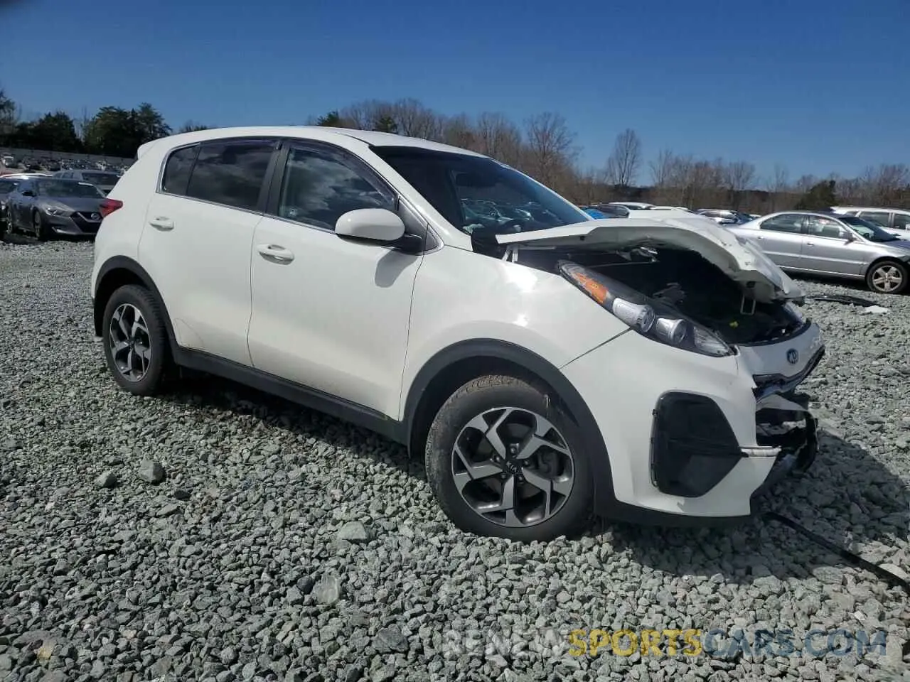 4 fotografías del automóvil dañado KNDPM3AC1L7780907 KIA SPORTAGE 2020