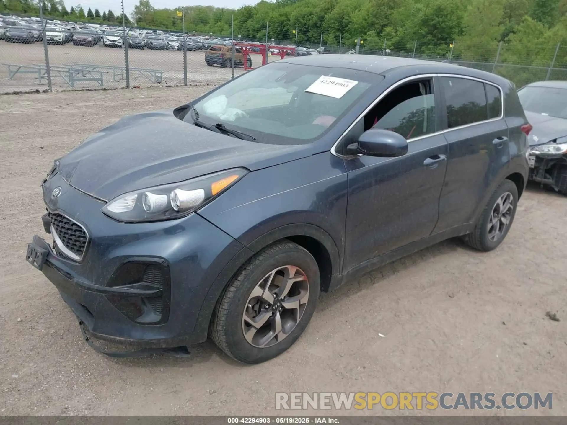 2 fotografías del automóvil dañado KNDPM3AC3L7647033 KIA SPORTAGE 2020