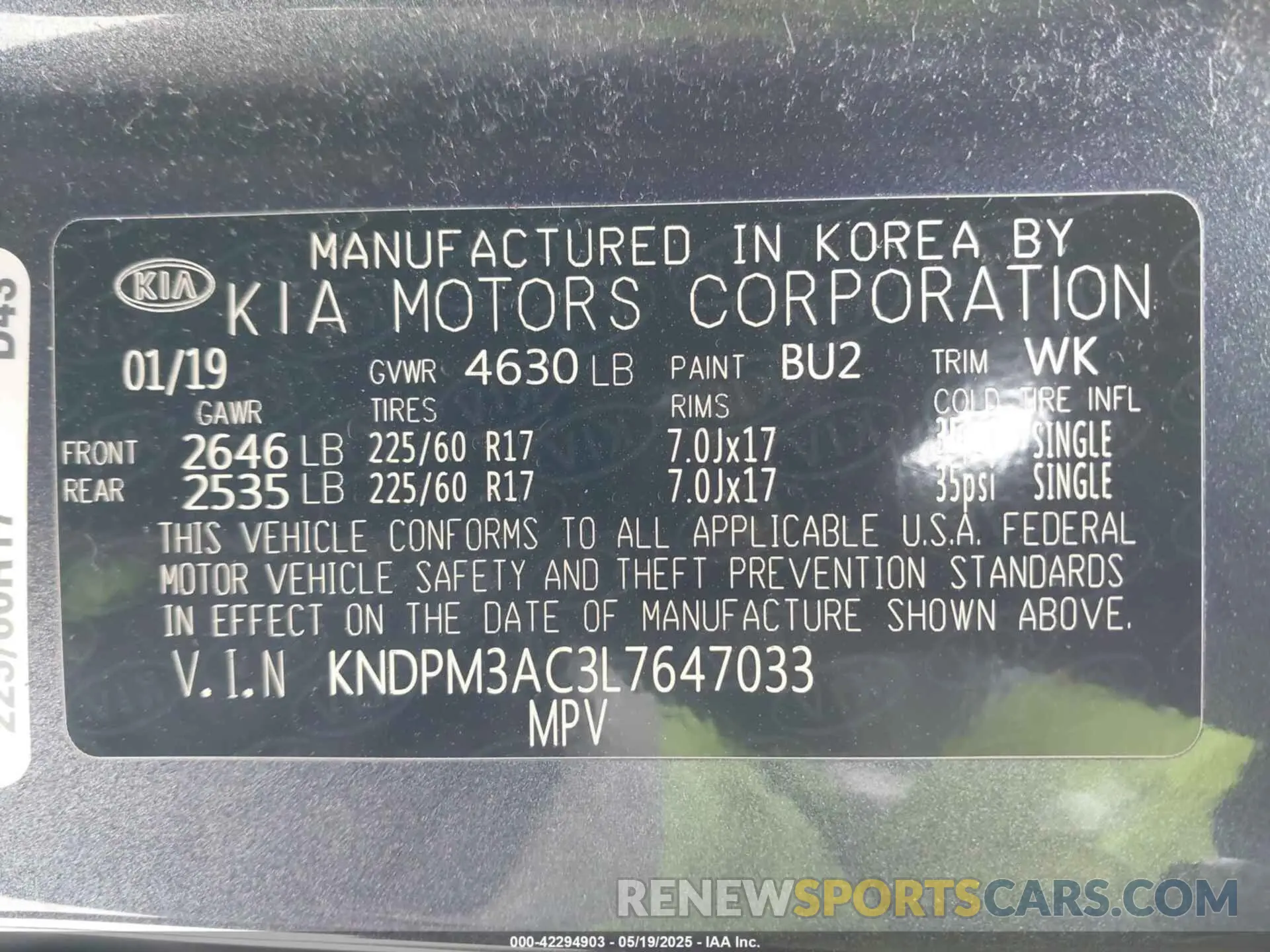9 fotografías del automóvil dañado KNDPM3AC3L7647033 KIA SPORTAGE 2020