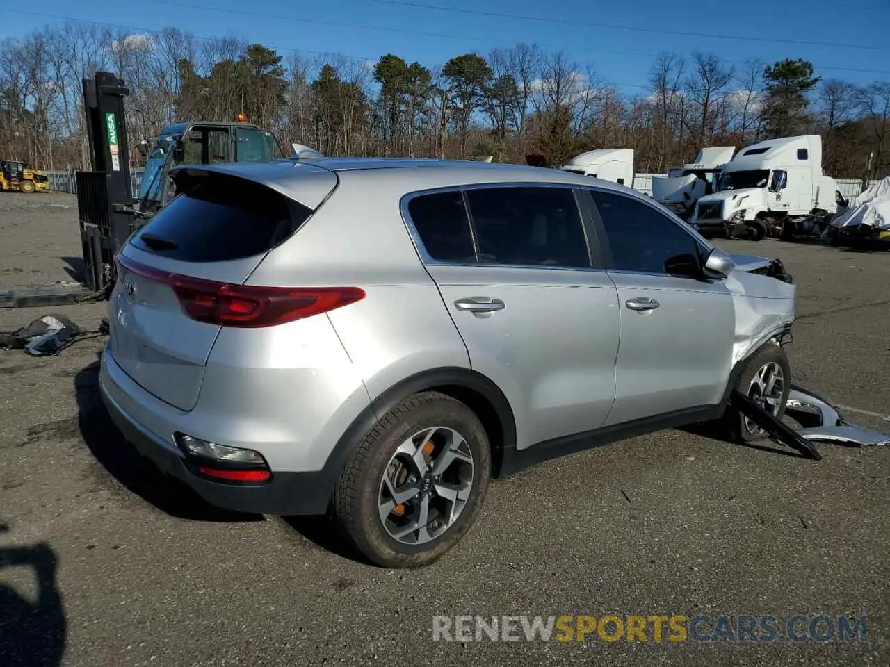 3 fotografías del automóvil dañado KNDPM3AC4L7735590 KIA SPORTAGE 2020