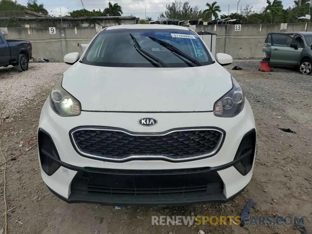 5 fotografías del automóvil dañado KNDPM3AC5L7814024 KIA SPORTAGE 2020