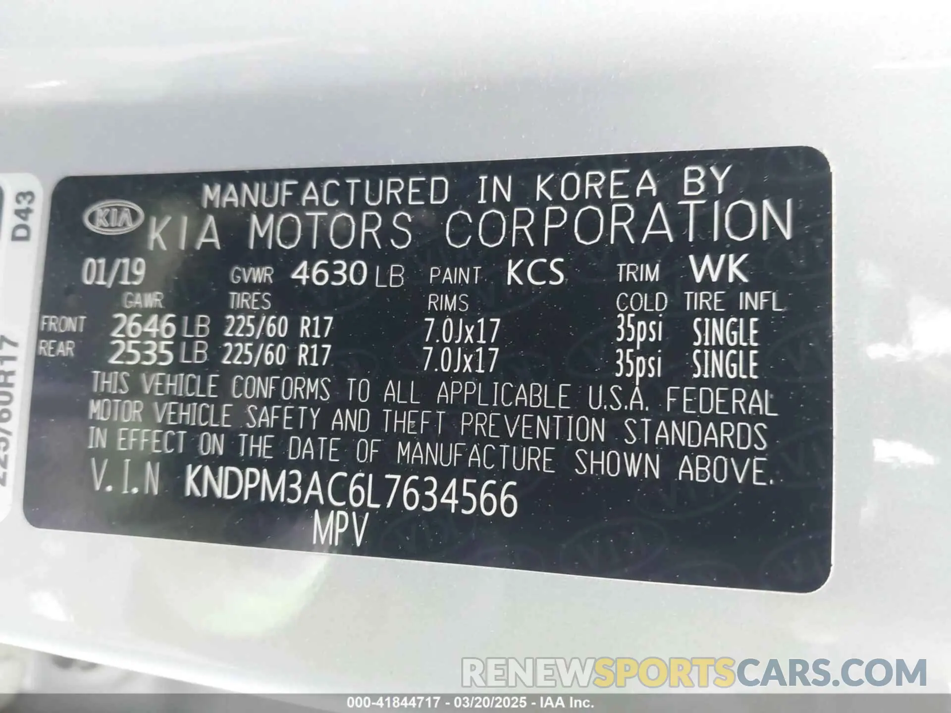 9 fotografías del automóvil dañado KNDPM3AC6L7634566 KIA SPORTAGE 2020