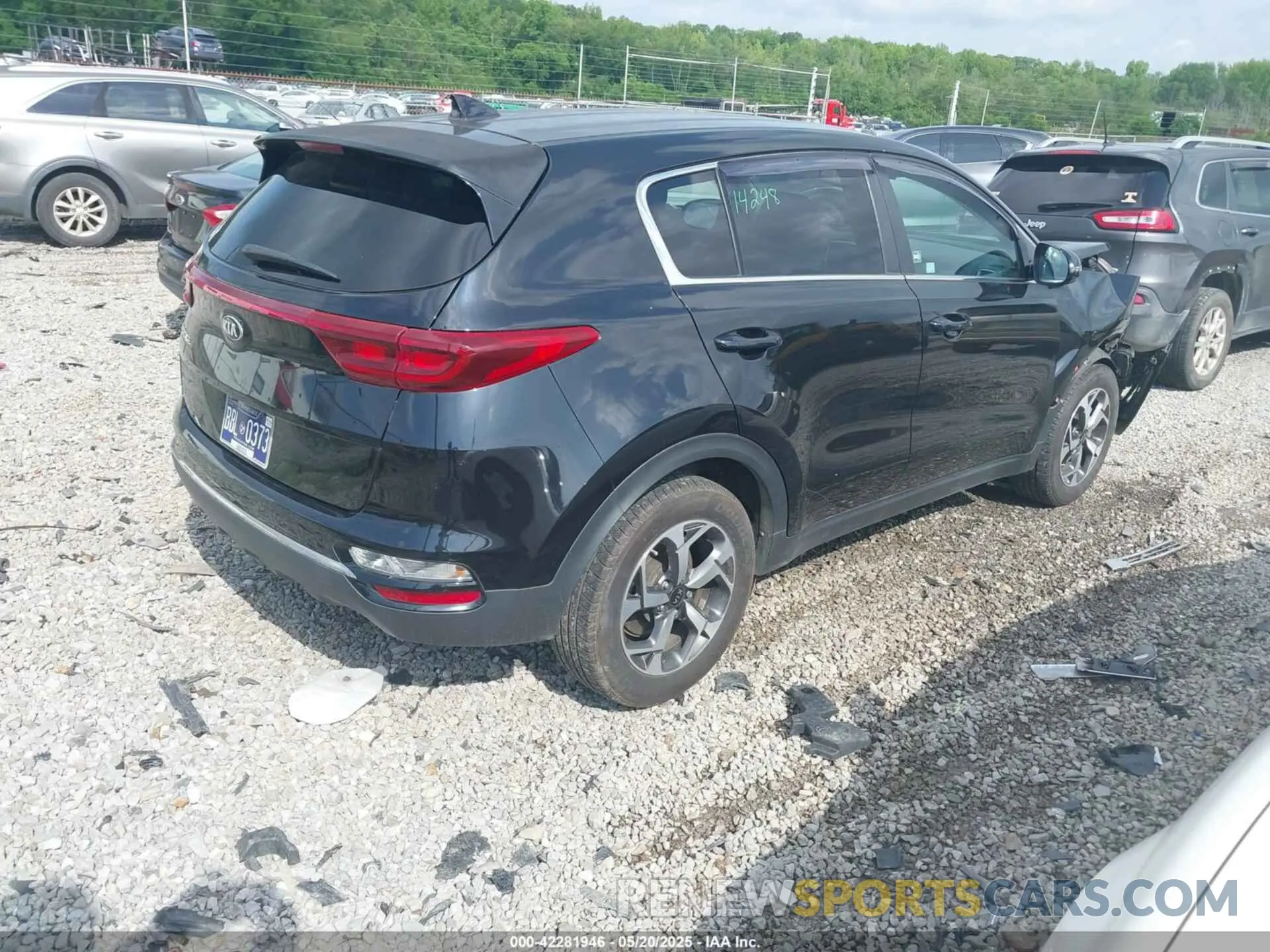 4 fotografías del automóvil dañado KNDPM3AC6L7650542 KIA SPORTAGE 2020