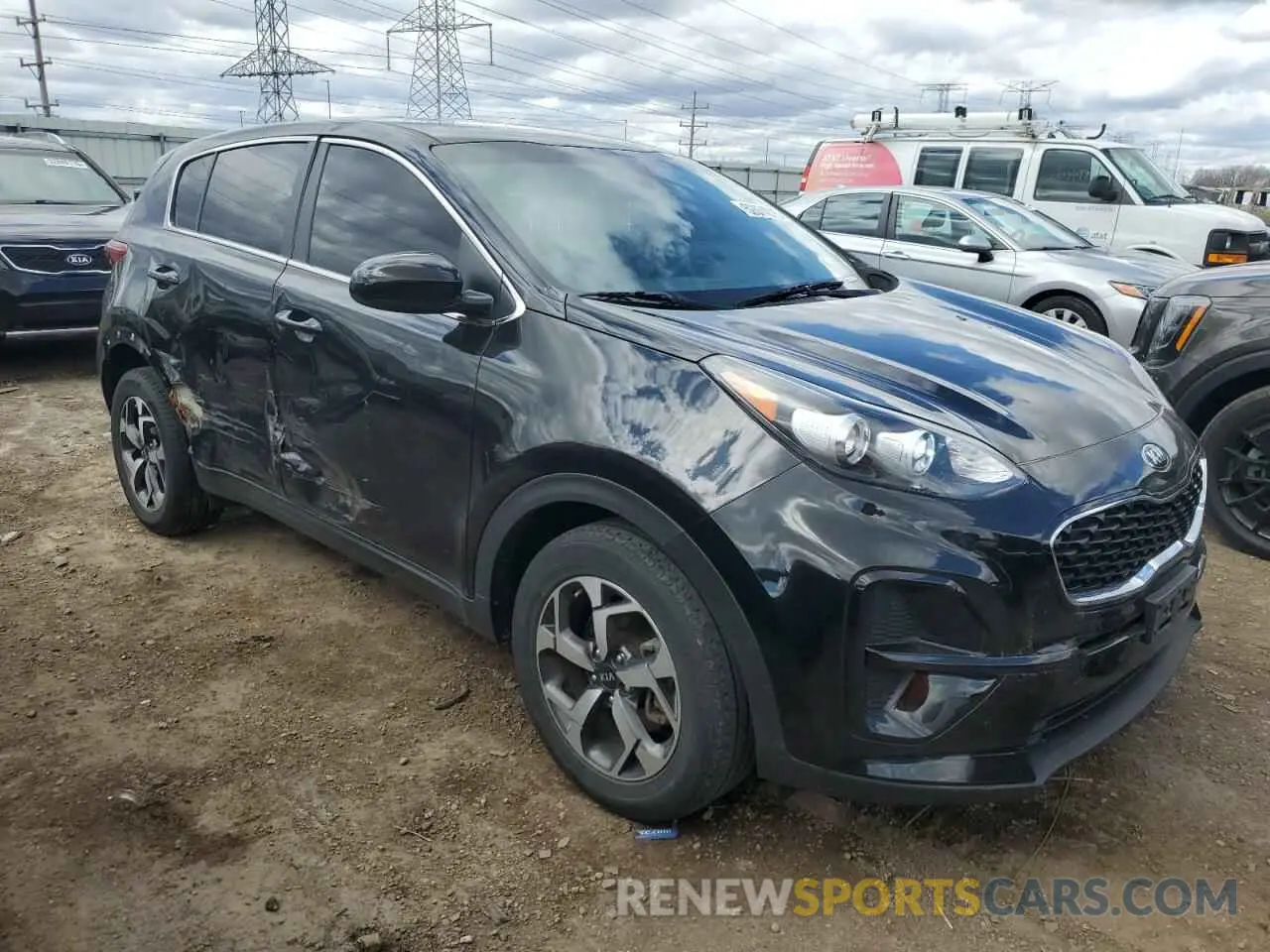 4 fotografías del automóvil dañado KNDPM3AC6L7729287 KIA SPORTAGE 2020