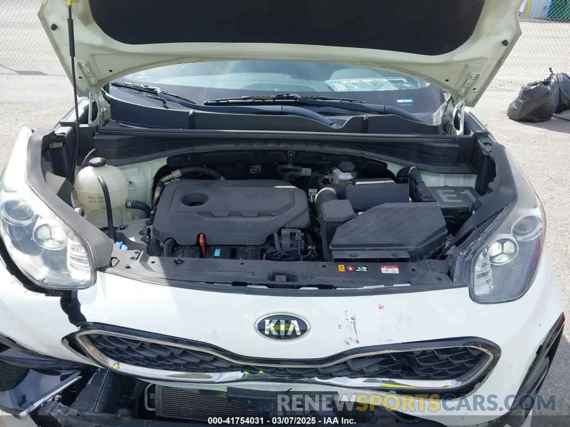 10 fotografías del automóvil dañado KNDPM3AC7L7723952 KIA SPORTAGE 2020