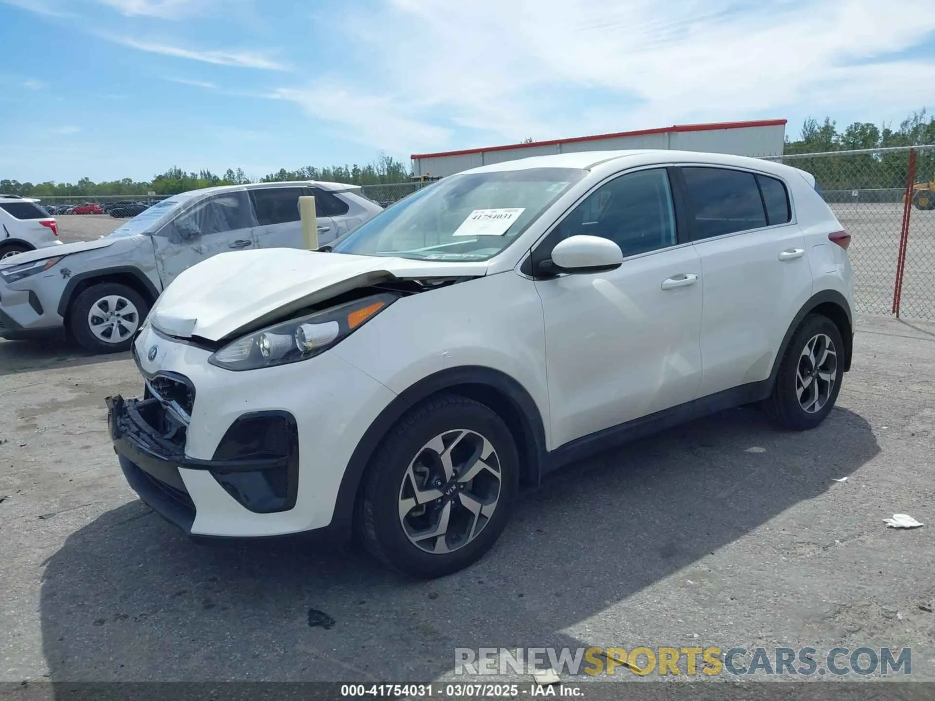 2 fotografías del automóvil dañado KNDPM3AC7L7723952 KIA SPORTAGE 2020