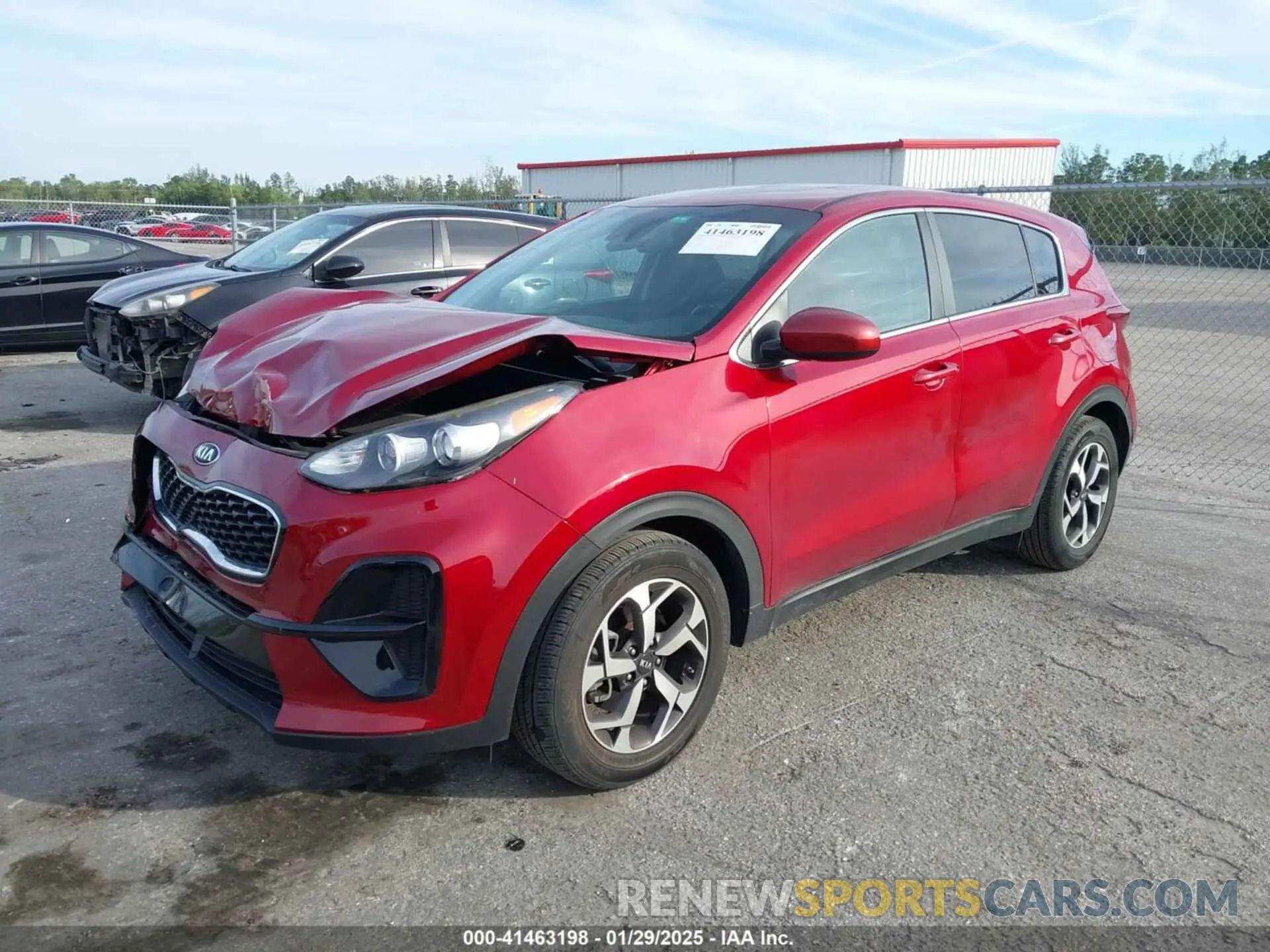 2 fotografías del automóvil dañado KNDPM3AC7L7742517 KIA SPORTAGE 2020