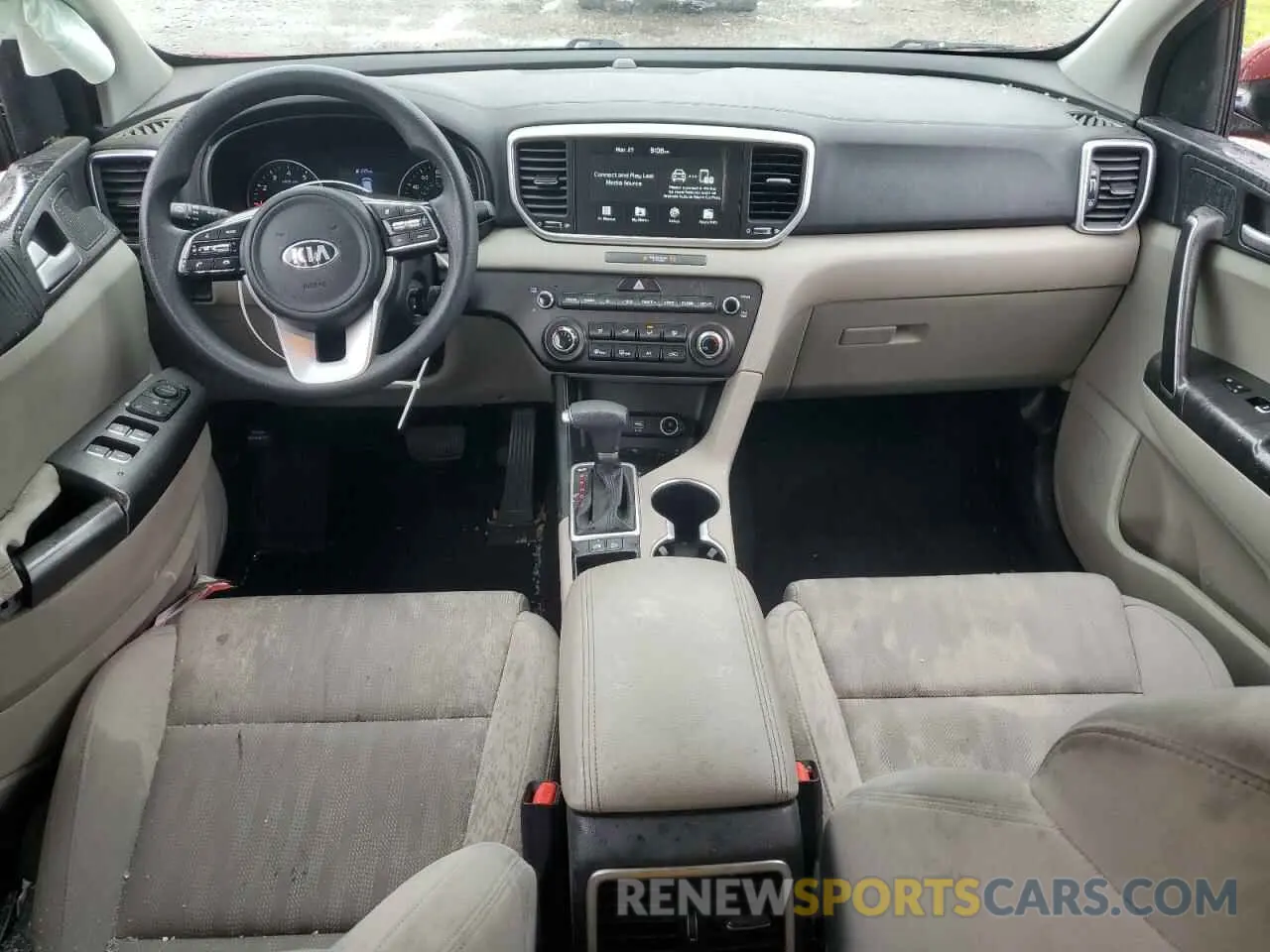 8 fotografías del automóvil dañado KNDPM3AC7L7744512 KIA SPORTAGE 2020